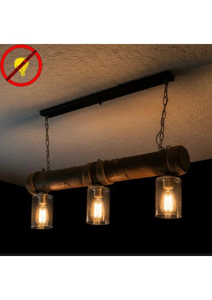 Kütük Dekorlu Avize