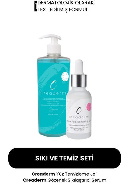 Sebum Control Yüz Temizleme Jeli & Serum Seti