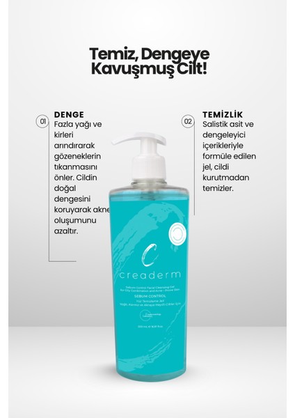 Sebum Control Yüz Temizleme Jeli & Serum Seti fırsatları