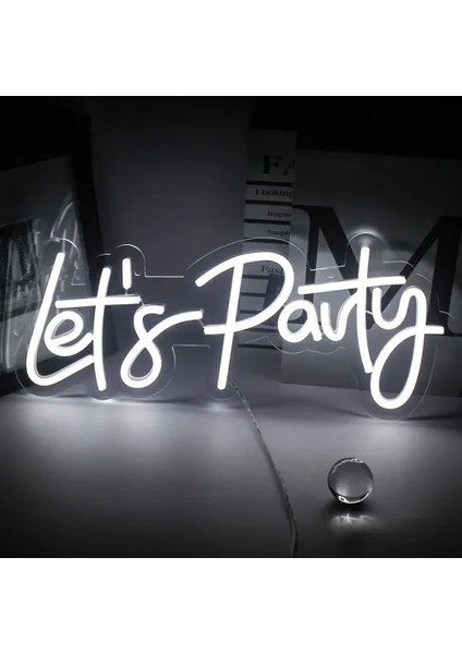 Let's Party Neon LED Tabela