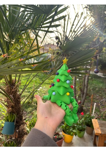Yılbaşı Ağacı Dekor Figür – Sallanan Bacaklı 3D Baskı Noel Süsü 15 cm fırsatları