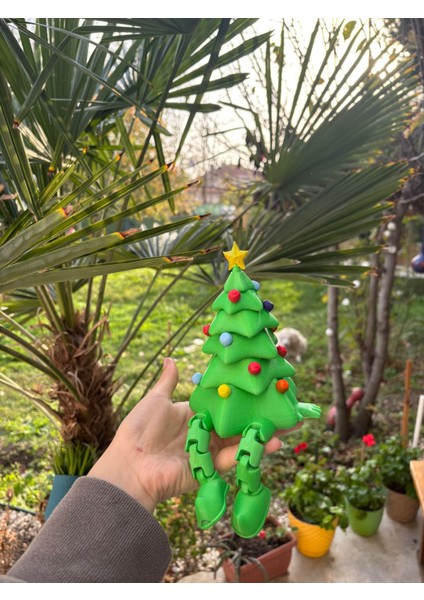 Yılbaşı Ağacı Dekor Figür – Sallanan Bacaklı 3D Baskı Noel Süsü 15 cm indirimleri