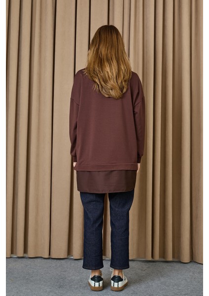 10739 2 Ip Kumaş Taş ve Nakışlı Detaylı Sweatshirt indirimleri