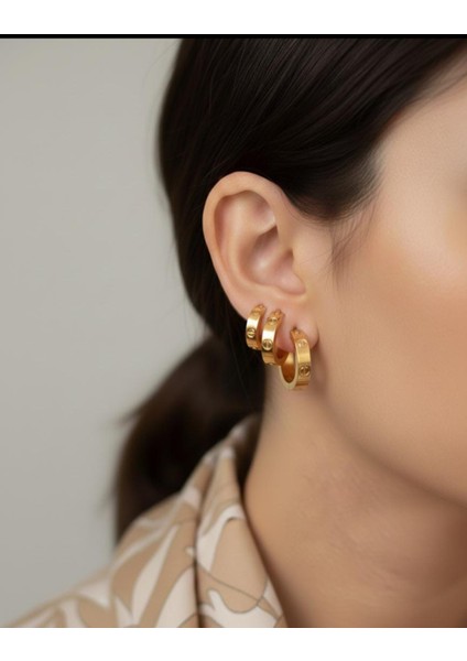 3 Lü Halkalı Küpe