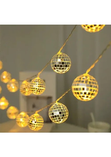 2m 10 LED Pilli Disko Toplu Işık fırsatları