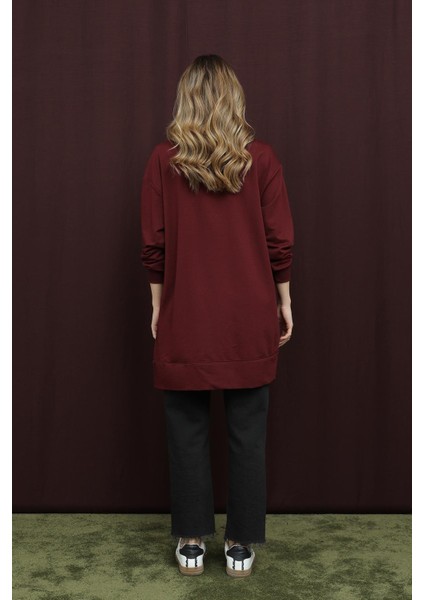 10735 2 Ip Kumaş Fermuar Detaylı Sweatshirt indirimleri