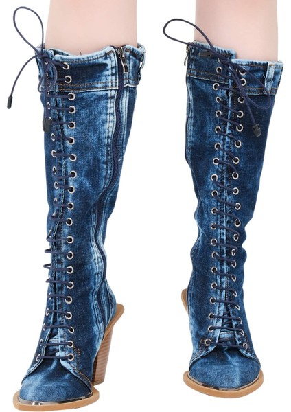 Kovboy Kot Çizmeleri, Kadın Kot Ayakkabılar, Western Botlar, Platrfom Kot Botlar / Doğum Günü Hediyesi fiyatları