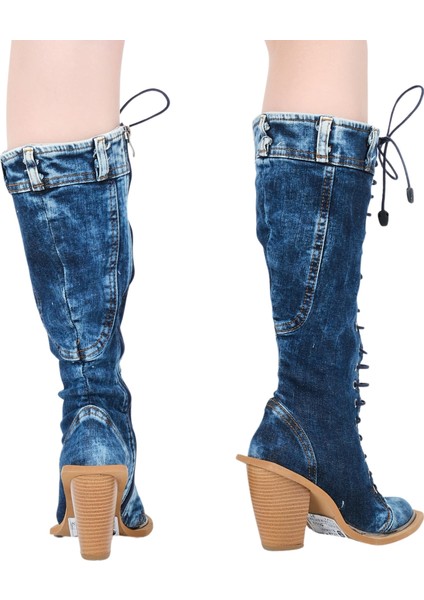 Kovboy Kot Çizmeleri, Kadın Kot Ayakkabılar, Western Botlar, Platrfom Kot Botlar / Doğum Günü Hediyesi fırsatları