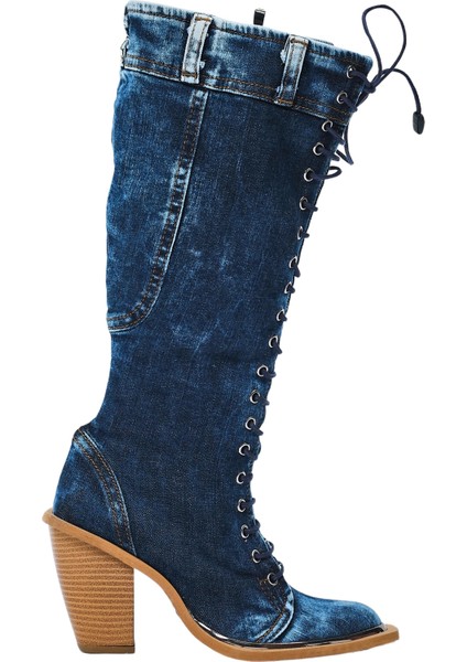 Kovboy Kot Çizmeleri, Kadın Kot Ayakkabılar, Western Botlar, Platrfom Kot Botlar / Doğum Günü Hediyesi