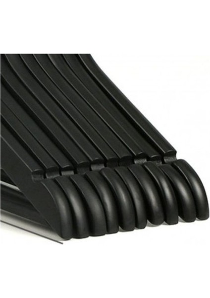 Beyaz Siyah Ceviz Ahşap Lüks Askı Kıyafet Elbise Gömlek ve Pantolon Askısı Amerikan Kanca 10 Adet fiyatları