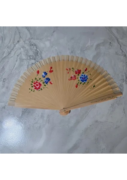 12'li Bambu Çift Taraflı Renkli Yelpaze indirimleri