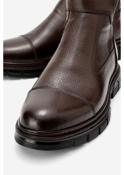 Hakiki Deri, Erkek Bağcıksız Fermuarlı Italyan Tasarım Erkek Deri Bot modelleri