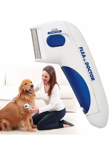 Flea Doctor Kedi ve Köpekler Için Pilli Pire Tarağı