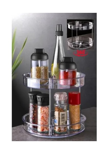 Çok Amaçlı Dönebilen 2 Katlı Organizer