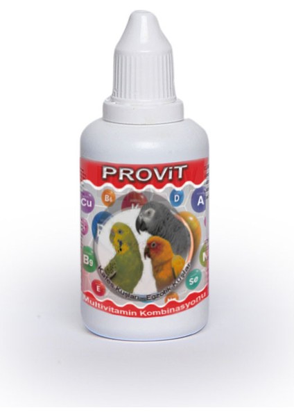Provit Multi Vitamin Komplex Muhabbet Kuşu Papağan Kanarya Için