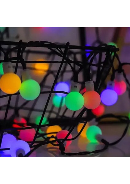 20 LED Beyaz Top Rgb Işık (Pilli, 2 Kademeli)