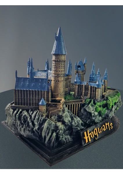 3D Harry Potter Hogwarts Şatosu Figür / Harry Potter Hediye Biblo /büyücülük Okulu /15CM/FANART modelleri