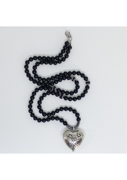 Zena – Mat Oniks & Hematit Kolye fırsatları