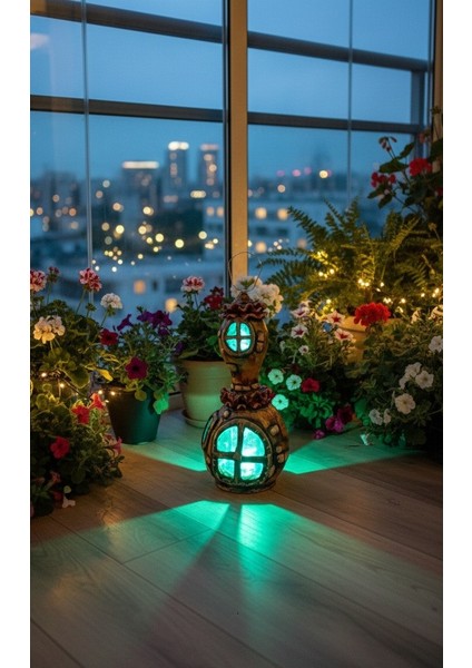 Ev Ya Da Bahçe Dekoru Orjinal Kabak Lamba Güneş Enerjili fiyatları