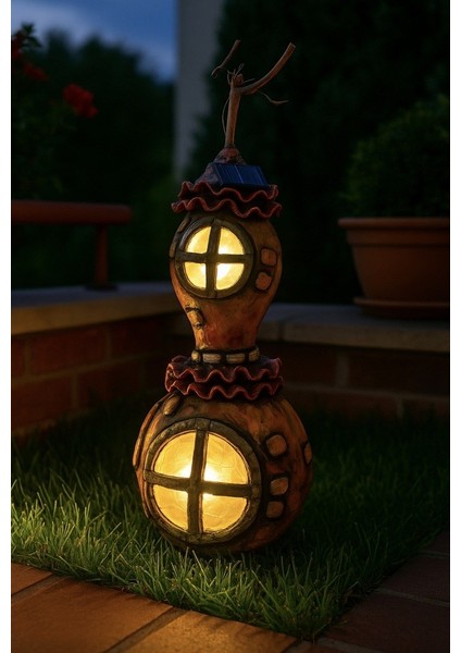 Ev Ya Da Bahçe Dekoru Orjinal Kabak Lamba Güneş Enerjili modelleri