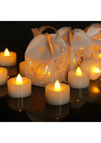 24'lü Pilli Mum Seti 3.4 cm indirimleri