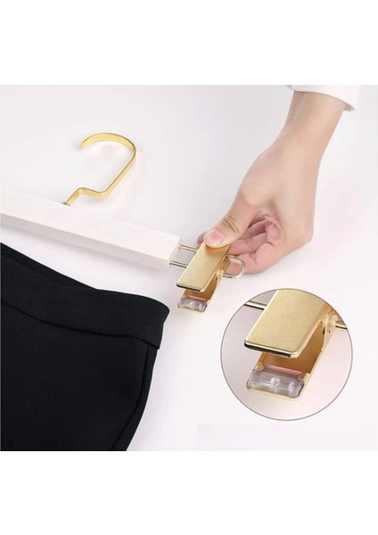 Beyaz Ahşap Pantolon ve Etek Askısı Amerikan Kancalı 10 Adet Özel Seri fiyatları