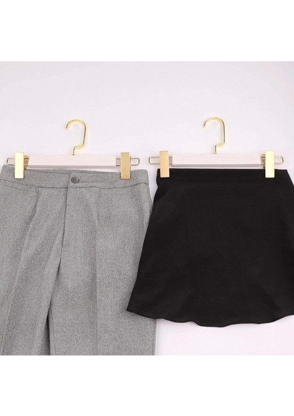 Beyaz Ahşap Pantolon ve Etek Askısı Amerikan Kancalı 10 Adet Özel Seri fırsatları