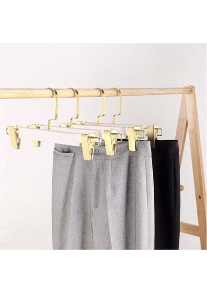 Beyaz Ahşap Pantolon ve Etek Askısı Amerikan Kancalı 10 Adet Özel Seri indirimleri