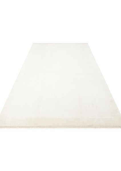 Loft 02 Cream Düz Sade Modern Tasarımlı, Yüksek Kalite Sık Dokuma Viskon salon halısı