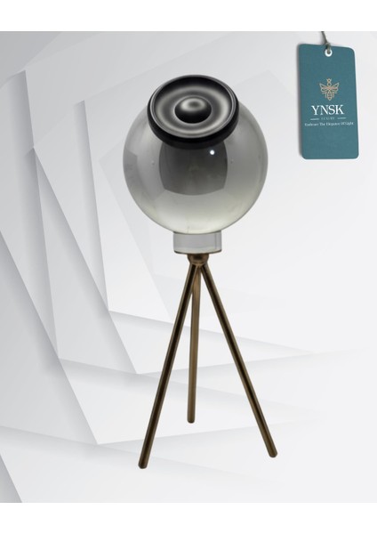 Kristal yansımalı fotoğraf makinesi lens - mercek dekoratif obje-tripot ayaklı modelleri