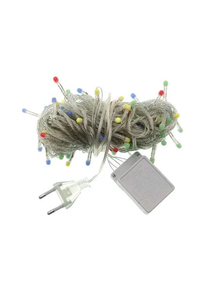 10M 100 LED Damla Uçlu Işık (Şeffaf Kablo)