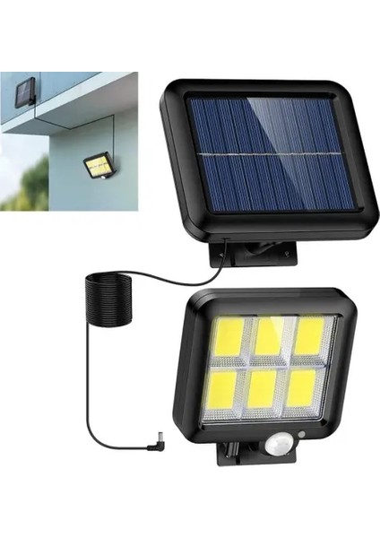 120 Cob LED Solar Panelli 3 Modlu Duvar Lambası modelleri