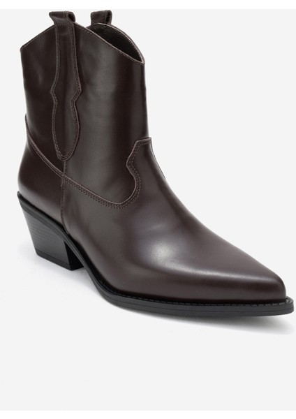 Elıa Kahverengi Cilt Hakiki Deri Kadın Western Bot modelleri