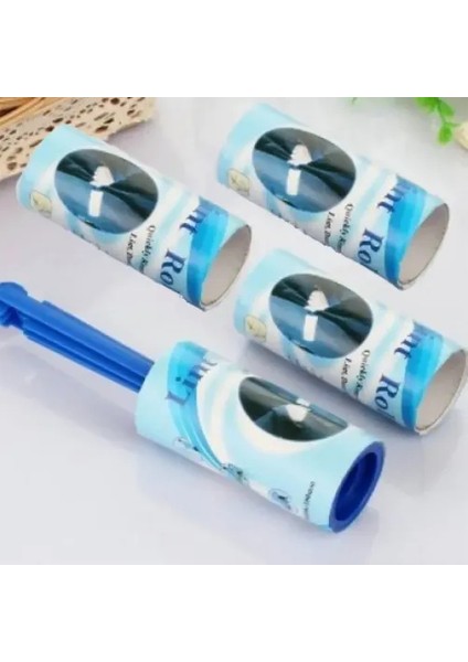 4 Yedekli 240 Yaprak Tüy ve Toz Toplama Rulosu