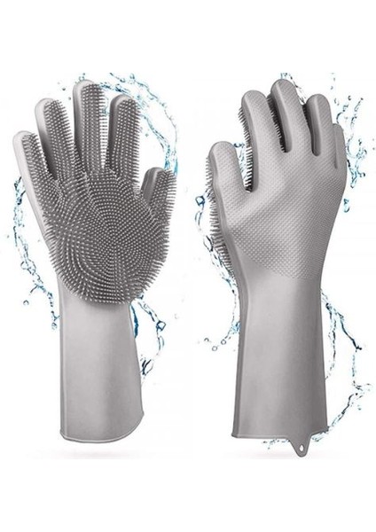 Sihirli Isıya Dayanıklı Silikon Çok Amaçlı Bulaşık Eldiven Fırçası Magic Gloves fiyatları