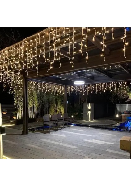 100 LED Çakarlı IP65 Dış Mekan Saçak Perde modelleri