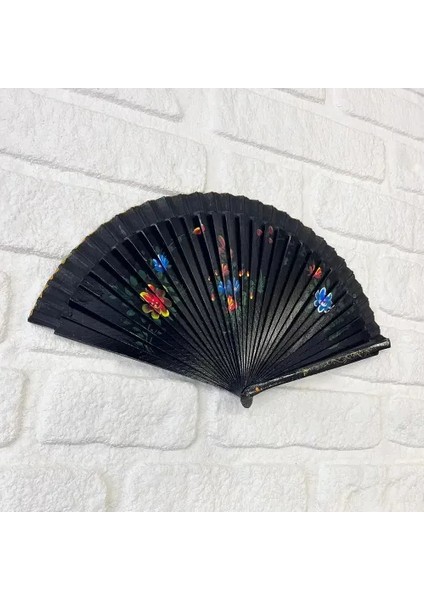 Bambu Çift Taraflı Siyah Yelpaze 12'li Paket modelleri