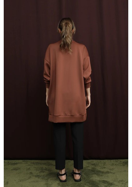 10717 Scuba Kumaş Aksesuar Detaylı Sweatshirt fırsatları