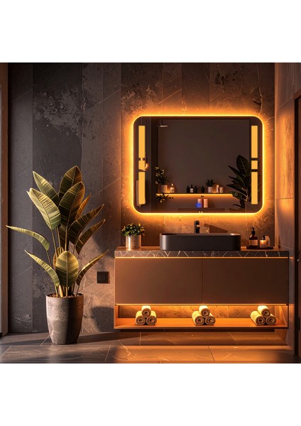 Selyn Amber Led'li Lazer Kumlamalı Lavabo & Banyo Aynası (Dokunmatik Sensörlü) modelleri
