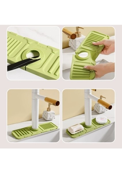 Mutfak Banyo Lavabo Kenarı Silikon Mat Gri modelleri