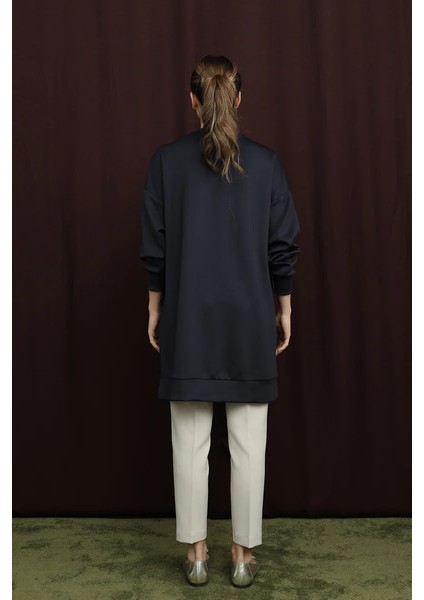 10717 Scuba Kumaş Aksesuar Detaylı Sweatshirt indirimleri