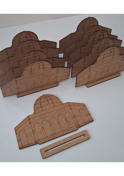 10 Mescidi Aksa Cami Maket Ahşap Boyama Dini Aktivite Okul Kurs Etkinlik Hobi Seti