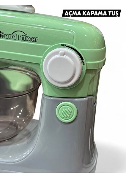 Sesli 22 cm Oyuncak 360 Derece Dönen Full Fonksiyon Hamur Yoğurma Makinesi Evcilik Mutfak Set fiyatları