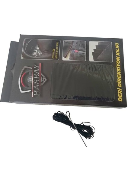 Dikişli Direksiyon Kılıfı Siyah / Kırmızı Deri Siyah Dikişli F.ıat Ducato Fotodaki Için modelleri