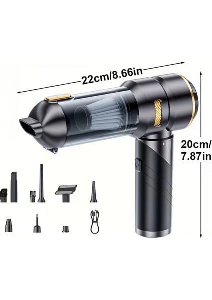 ST-6693APLUS 20000 Pa Şarjlı Kablosuz El Süpürgesi | Fırçasız Motorlu Araç Süpürgesi modelleri