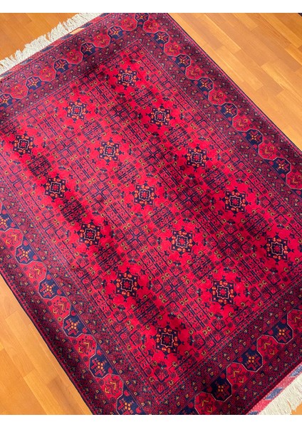 El Dokuma Afgan Halı Yıldız Desenli Ince Dokuma Bordo Renk 3 Metre Kare fiyatları