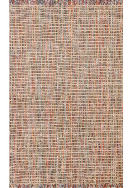 Maçka 01 Multy Jüt Görünümlü Hasır Dokusu ve Kaydırmaz Tabanıyla Dış Mekana Uygun Şık Bohem Halı