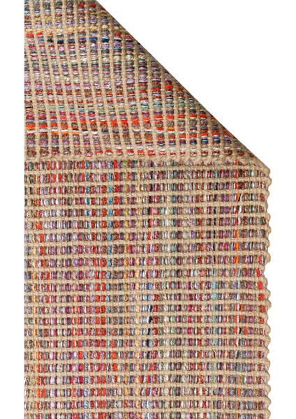 Maçka 01 Multy Jüt Görünümlü Hasır Dokusu ve Kaydırmaz Tabanıyla Dış Mekana Uygun Şık Bohem Halı fiyatları