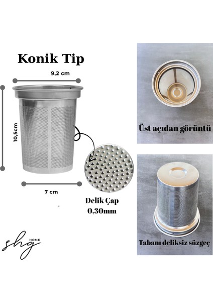 Paslanmaz Çelik Çay Makinesi Demlik Içi Çay Süzgeci/çay Filtresi/metal Demlik 9cm Çapı (Arçelik Makine Uyumlu) modelleri