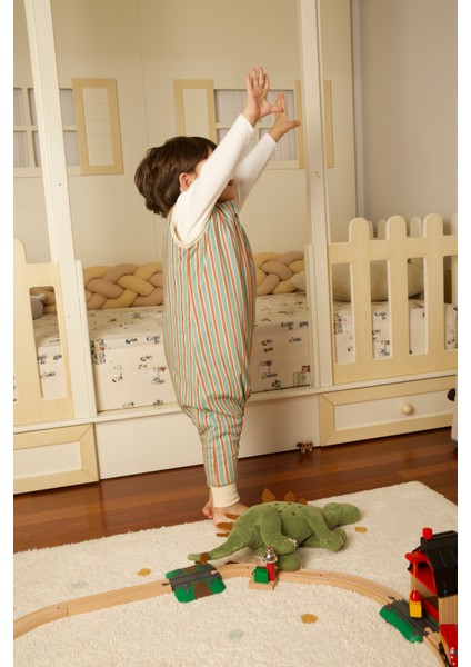 Baby Home Retro Mint 1.0 TOG Bebek Uyku Tulumu OEKO-TEX Sertifikalı %100 Pamuk indirimleri